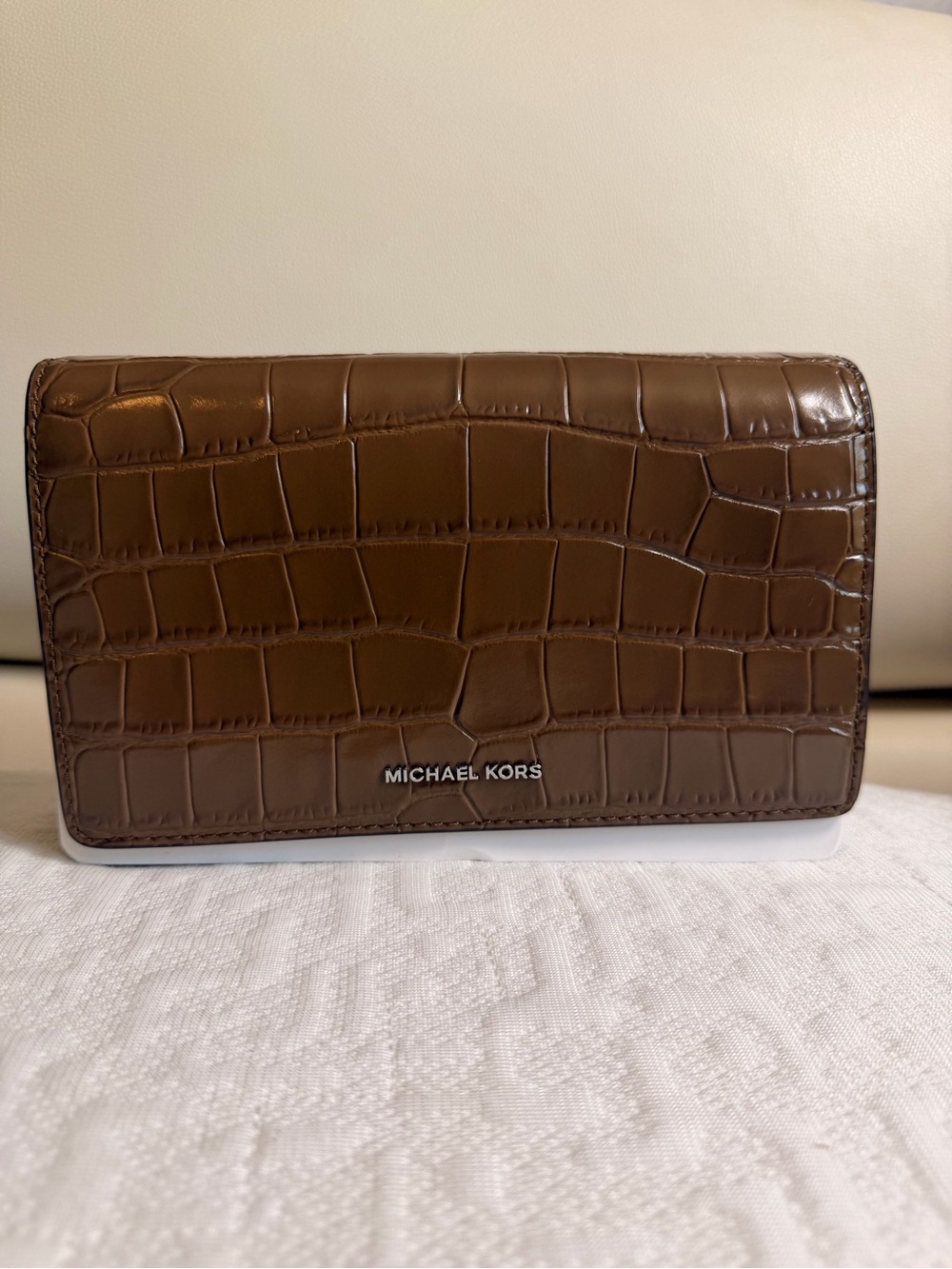 Michael Kors smal Embossed leather Flap Chain Bag